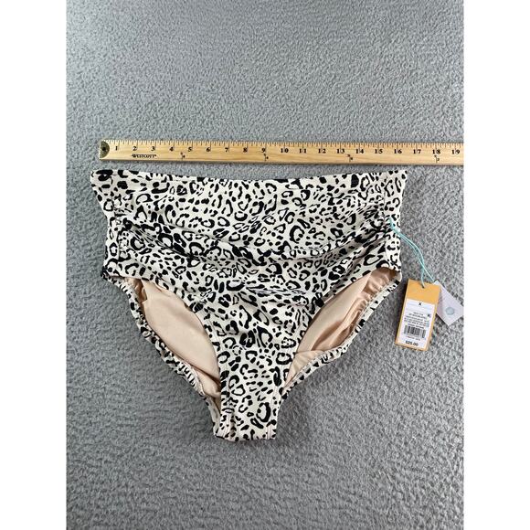 Kona Sol Swim Bottoms Womens X (14-16) Multicolor Animal Print High Waist NWT - Picture 6 of 11